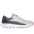 Skechers Men's GO GOLF Max 3 Shoes | Size 9.5 Extra Wide | Gray/Red | Synthetic/Textile | Arch Fit
