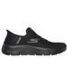 Skechers Women's Slip-ins: GO WALK Flex - Grand Entry Sneaker | Size 9.5 | Black | Textile/Synthetic | Vegan | Machine Washable