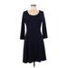 Old Navy Casual Dress - A-Line: Blue Solid Dresses - Women's Size Medium