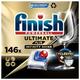 Finish Ultimate Plus Infinity Shine Spülmaschinentabs – Geschirrspültabs für intensive Reinigung, Fettlösekraft und Glanz mit Schutzschild – 2x73 Caps