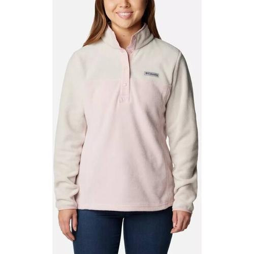 COLUMBIA-Damen-Fleece-Benton Springs™ 1/2 Snap Pullover, Größe L in Dusty Pink, Dark Stone, Dusty Pink