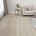vidaXL 20x Self-adhesive Flooring Planks PVC Carpet Tile Laminate Floor Waterproof Non-slip Plank Flooring Tile Home Washroom Beige