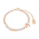 s.Oliver bracelet stainless steel ladies arm jewelry, with glass, 16+4 cm, rose color, anchor, Comes in jewelry gift box, 2018350