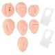 JTLB Piercing Practice Body Parts，Soft Silicone Piercing Model Body Part Displays Set For Acupuncture Human Model Simulation Set for Jewelry Display Teaching Tool Jewelry Display(Light Skin Colour)
