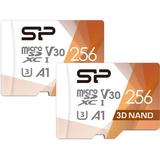 Silicon Power 256GB Superior Pro UHS-I microSDXC Memory Card (2-Pack) S2256GBSTXDU3V20AD