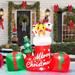 The Holiday Aisle® Stocking w/ Gift Box Inflatable | 96 H x 23 W x 23 D in | Wayfair 41C3B2FAD6D64E2EB81C38AA4A805A6B