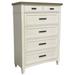 Gracie Oaks Jayvian 6 - Drawer Dresser Wood in Brown/White | 56 H x 40 W x 18 D in | Wayfair BC14FBB93517401192FC4B9A871D73A5