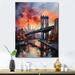 Latitude Run® Wilderen Coral Bridge Urban Silhouettes I Framed On Canvas Print Canvas, Cotton | 20 H x 12 W x 1 D in | Wayfair