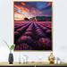 Latitude Run® French Provencal Lavender Fields II - France Canvas Prints Plastic in Blue/Brown/Indigo | 44 H x 34 W x 1.5 D in | Wayfair