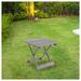 Ebern Designs 19.69 L x 19.29 W Outdoor Table Wood in Gray | 19.69 H x 19.69 W x 19.29 D in | Wayfair CA096DABDC2C4C83BC323A18D1512306