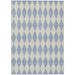 Blue 168 x 120 x 0.19 in Area Rug - Bungalow Rose Loreen Indoor/Outdoor Area Rug w/ Non-Slip Backing Polyester | 168 H x 120 W x 0.19 D in | Wayfair
