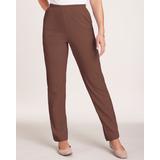 Blair Essential Knit Pull-On Pants - Brown - XL - Womens