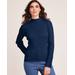 Blair Women's Button-Detail Sweater - Blue - M - Misses