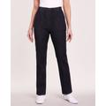 Blair Women's DenimEase Full-Elastic Classic Pull-On Jeans - Black - 12PS - Petite Short