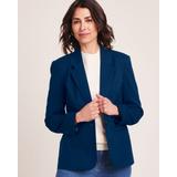 Blair Women's Lined Blazer - Blue - 16 - Misses