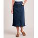 Blair Women's DenimEase™ Flat Waist Midi Skirt - Denim - 20W - Womens