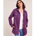 Blair Women's Better-Than-Basic Fleece Shirt Jacket - Purple - L - Misses