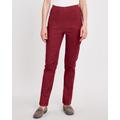 Blair Women's DenimEase Full-Elastic Classic Pull-On Jeans - Red - 12P - Petite