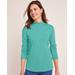 Blair Women's Essential Knit Long Sleeve Mock Top - Blue - P2XL - Petite