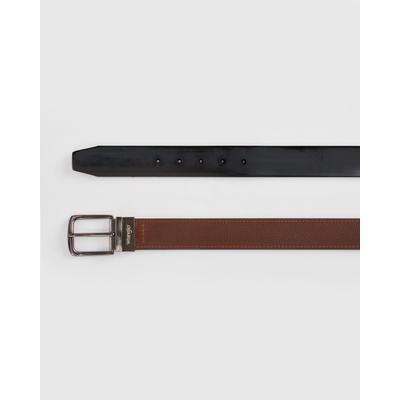 Blair Men's Wrangler® Leather Reversible Belt - Black - 34