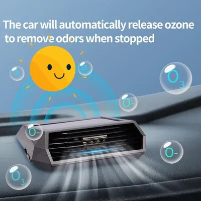 Purificateur d'air solaire pour voiture nettoyeur d'oxygène générateur d'ozone filtre HEPA
