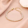 SION L-Bracelet en Acier Inoxydable Blanc pour Femme et Fille Bijoux de Poignet à la Mode Cadeaux