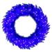 Vickerman 729045 - 24" Blue Fir Wreath DuraLit 50WW (K234525LED) Blue Colored Christmas Wreath