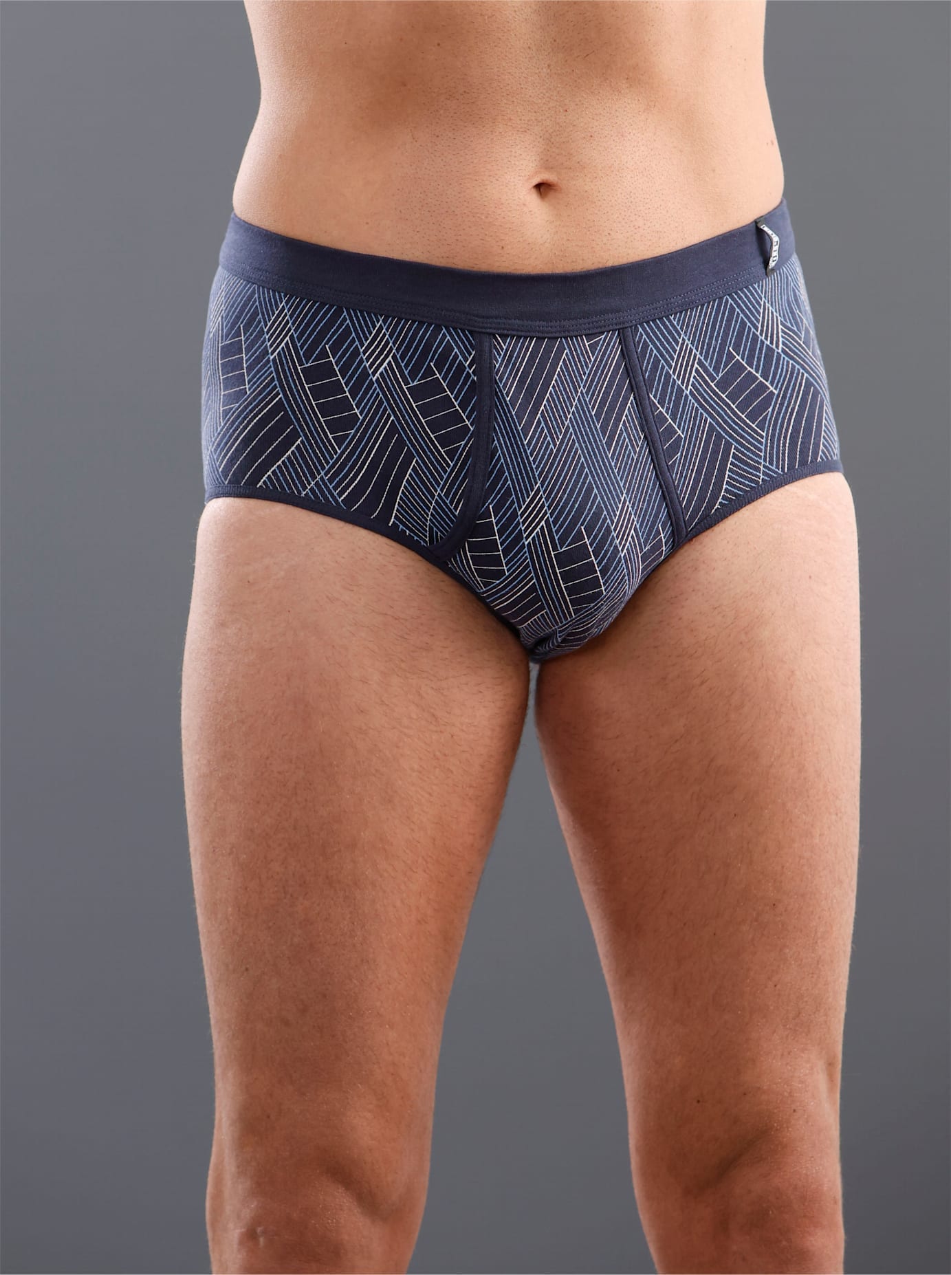 Slip KINGS CLUB, Herren, Gr. 10, blau (marine, bedruckt), 100% Baumwolle, Unterhosen Image