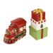 Spode Christmas Tree Train Salt and Pepper Set