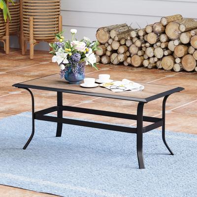 MAISON ARTS Extra Large 6 PCS Outdoor Patio Furniture Set - 3-Seat & 2-Seat Sofas, Swivel Chairs, Ottomans, Coffee Table