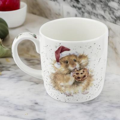 Royal Worcester Wrendale Designs Cookies For Santa Mug