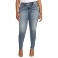 Silver Jeans Women's Suki Skinny Jean (Size 27-29) Light Vintage Wash, Poly + Cotton,Elastine