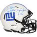 Daniel Jones & Darren Waller New York Giants Dual-Signed Riddell Lunar Eclipse Speed Authentic Helmet with "Go Big Blue" and "G-Men" Inscriptions