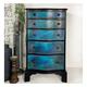 Bevan Funnell vintage chest of drawers, blue