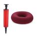 Mojoyce Hip Support Medical Hemorrhoid Seat Pad Inflatable Anti Bedsore (Red)