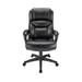 Office Depot Realspace Fennington Bonded Leather High-Back Executive Chair, Black