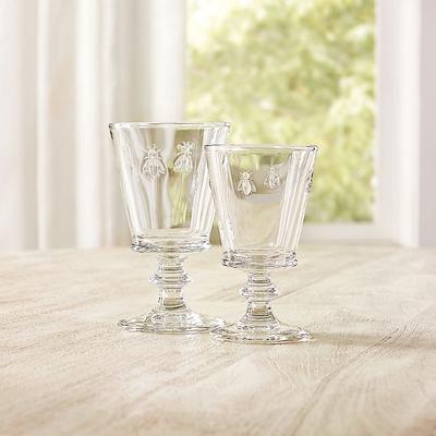 Set of 4 Bee Glassware - Goblets - Ballard Designs