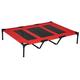 Cooling Elevated Dog Bed Portable Raised Pet Cot for Indoor & Outdoor Use