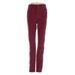 Madewell Casual Pants - Mid/Reg Rise Straight Leg Boyfriend: Burgundy Bottoms - Women's Size 25