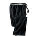 Men's Big & Tall KingSize Coaches Collection Fleece Open Bottom Pants by KingSize in Black Stripe (Size 2XL)