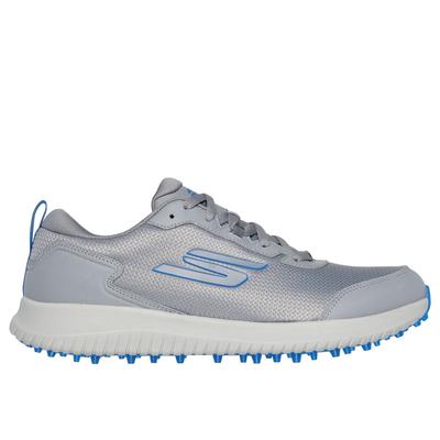 Skechers Men's GO GOLF Max Fairway 4 Shoes | Size 10.5 | Gray/Blue | Synthetic/Textile