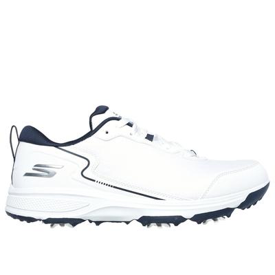 Skechers Men's Relaxed Fit: GO GOLF Torque - Sport 2 Shoes | Size 8.0 Extra Wide | White/Navy | Textile/Synthetic