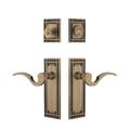 Nostalgic Warehouse Mission Entry Set w/ Manor Lever in Yellow | 10.63 H x 2.5 W x 2.38 D in | Wayfair 784494