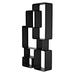 Noir Trading Inc. Larra 74" H x 38" W Steel Geometric Bookcase in Black | 74 H x 38 W x 12 D in | Wayfair GBCS251MTB