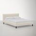 Joss & Main Ames Standard Bed Upholstered/Metal in Gray/Black | Twin | Wayfair 6082F81251CD4F24AA3C794737C8DACF
