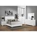 Latitude Run® Clemence Panel Bedroom Set 4 Pieces in Brown/White | 51.25 H x 86.5 W x 79.5 D in | Wayfair 41411234DE914E308217D70DA5E186EE