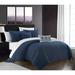 Bungalow Rose Delyth Comforter Set Polyester/Polyfill/Microfiber in Blue/Navy | Queen Comforter + 8 Additional Pieces | Wayfair