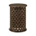 Latitude Run® Renaldi Solid Wood Drum End Table Wood in Brown | 24.5 H x 16.4 W x 16.4 D in | Wayfair 989D158BABE9417592DA05D6DE7B26B4