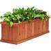Millwood Pines Wood Planter Box Wood in Brown | 12 H x 40 W x 12 D in | Wayfair D9065DD8A5F74F038297B81F8D912439
