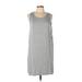 Kensie Casual Dress - Shift Scoop Neck Sleeveless: Gray Dresses - Women's Size Large